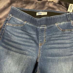 Jeggings ,shirt, size 14: Rockstar super skinny jeggings, midrise